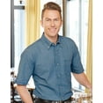 thumbnail image 4 of Short Sleeve Denim Shirt, XL, Light Denim, 4 of 5