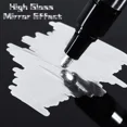 thumbnail image 3 of Chrome Paint Pen 5Pcs/set Chrome Marker Pen for Repairing, Permanent Reflective Touch Up, Model Marking DIY Art Projects 2mm 5pcs Silver, 3 of 6