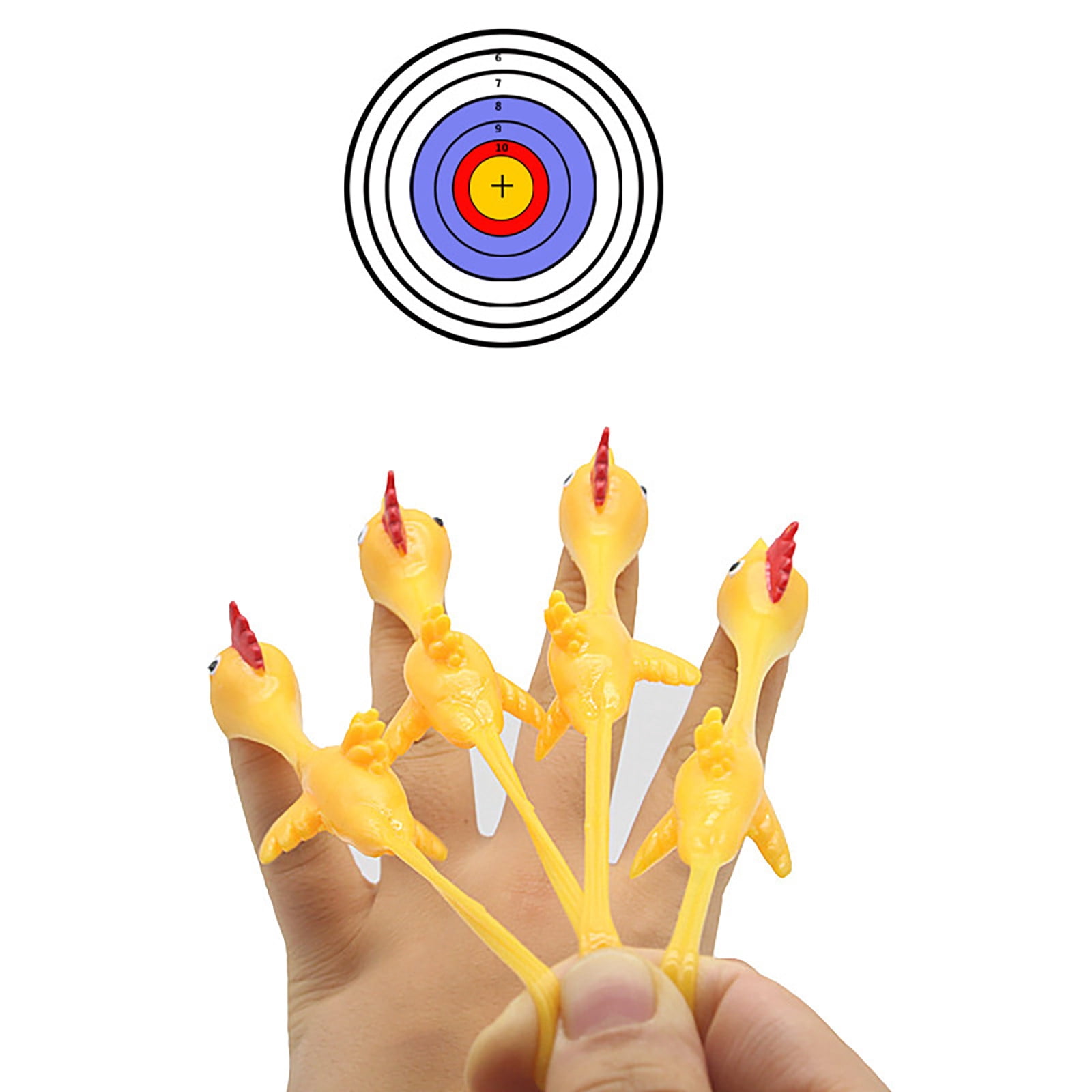 Baofu Rubber Chicken Flick Chicken Flying Chicken Flingers Stretchy