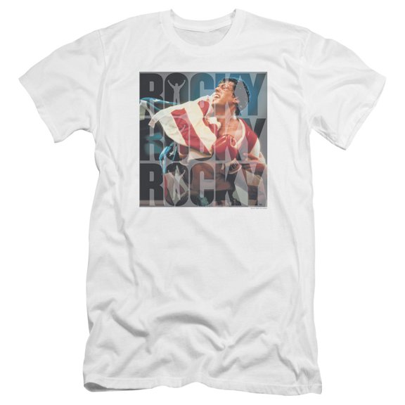 Rocky Chant Premium Adult Slim Fit 30/1 T-Shirt White