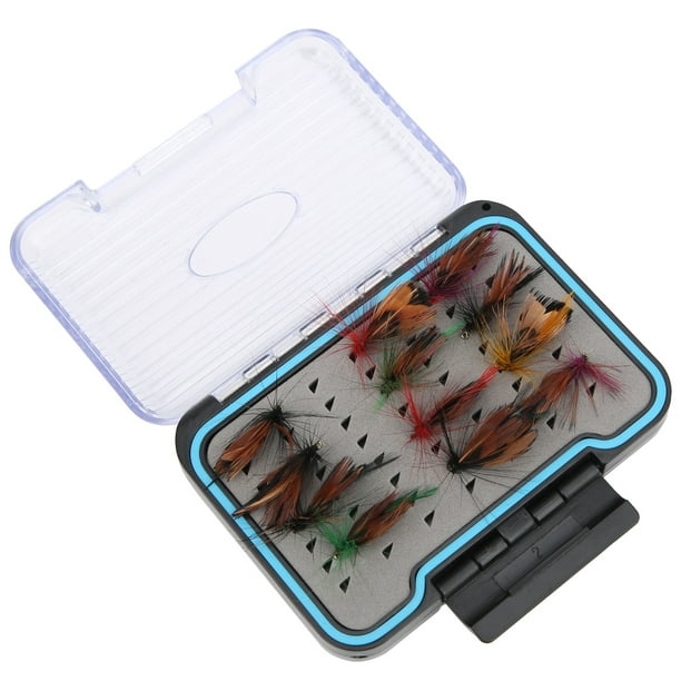ANGGREK Fly Fishing Lures Box,Double Side Fly Fishing Box,Fly Fishing Box  PP Double Side Waterproof Organized Storage Case Fishing Gear