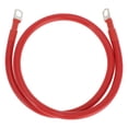 thumbnail image 1 of Cables de batería de inversor de 2 AWG de 3/8" Lug, Tinned Copper, 1 Pc Rojo 3FT, 1 of 7