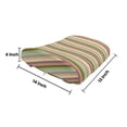 thumbnail image 5 of Stripes Lumbar Pillow, Colorful Pattern with Pastel Colored Bands Vertically Aligned Abstract Illustration, Soft Back Cushion Office Chairs with Adjustable Straps, 14" x 13", Multicolor, by Ambesonne, 5 of 7