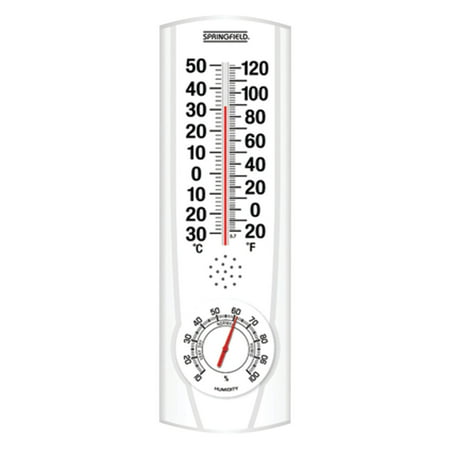 Springfield Plainview Indoor/Outdoor Thermometer and (Best Hygrometer For Home Use)