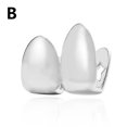 thumbnail image 1 of Single Hip Hop Golden Color Tooth Braces Tooth Tooth Cap Braces Bottom Clips Jewelry Teeth Silver Plated Tooth Braces Street BLD, 1 of 5