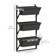 thumbnail image 3 of Outsunny 3-Tier Planters for Outdoor Plants, Planter Boxes, Dark Grey, 3 of 10