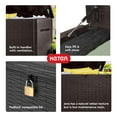 thumbnail image 6 of Keter Java 230 Gallon XL Durable Resin Outdoor Deck Box Storage Organization, Wicker Espresso Brown, 6 of 10