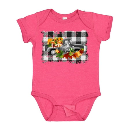 

Inktastic It s Fall Y all Vintage Truck with Autumn Flowers Gift Baby Boy or Baby Girl Bodysuit