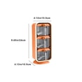 thumbnail image 3 of Seasoning Box with Spoon, Wall-mounted Spice Rack, Four-Compartment Spice Storage for Kitchen Organization, Waterproof & Leak-Proof, Beige/Green/Orange Hanging Seasoning Box for Home & Kitchen, 3 of 6