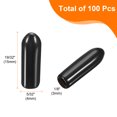 thumbnail image 2 of Uxcell 100pcs Pegboard Hook Tip Protector Rubber End Caps Inner Dia 3mm Black, 2 of 7