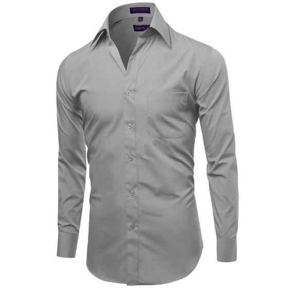 FashionOutfit - FashionOutfit Men's Regular Fit Dress Shirt - Walmart.com