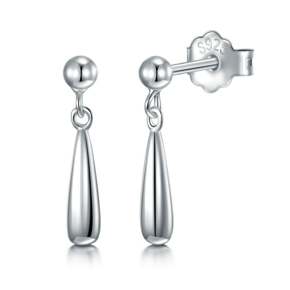 CHIC & ARTSY Stud Earrings 925 Sterling Silver Post Water drop dangle Earrings for Women hypoallergenic