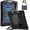 Black, variant on REQO Case for IPad Pro 12.9 Inch 2022, 2021, 2020 & 2018 with Pencil Holder/Rotating Stand/Handle Strap, Shoulder Strap Rugged Silicone Protective Cover.