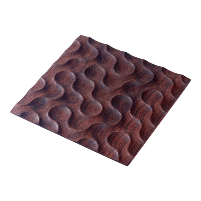 Bandejas rústicas para servir comida, , , , bandeja para buffet, , comida, aperitivos, bandejas decorativas para encimera, hogar, sala Marrón 16cmx16cm perfecl Bandeja de servir