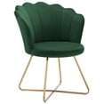 Duhome Velvet Makeup Vanity Chair with Back, Modern Accent Chair with ...
