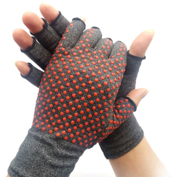1 Par De Guantes De Compresión Para Artritis, Soporte De Muñeca Para Terapia, Guantes Sin Dedos Para Manos, Dedos, Articulaciones, Túnel Carpiano, Tendinitis, Osteoartritis (Sl) Muyoka Hogar