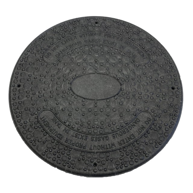 Cubierta para elevador de fosas sépticas, color negro, 45,72 cm de diámetro, modelo SFRC18B