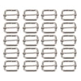 thumbnail image 5 of 40 pcs  38mm Metal Sliding Bar Tri-glides Wire-formed Roller Pin Buckles Slider Strap Adjuster (Silver), 5 of 6