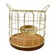 thumbnail image 1 of Soporte para cápsulas de café, jaulas para cápsulas de café de hierro con base de madera, cesta para cápsulas de café oro, 1 of 9