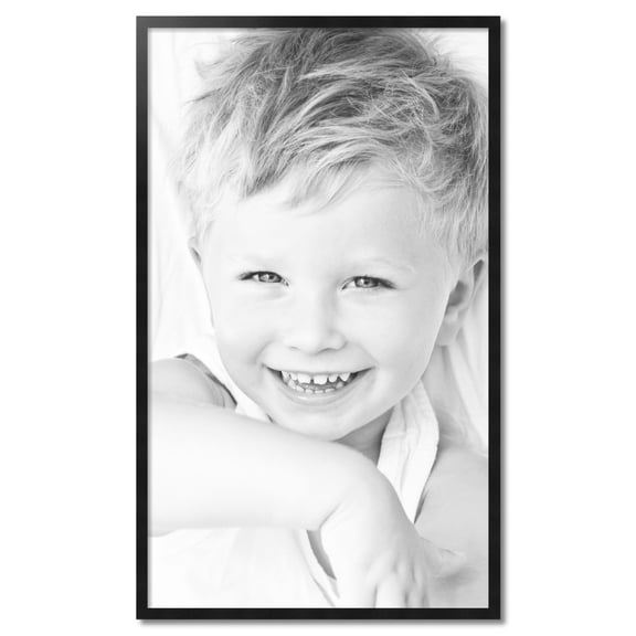 ArtToFrames 29" x 49" Black Picture Frame, 29x49 inch Black Wood Poster Frame (WOM-5139)