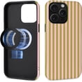thumbnail image 4 of for iPhone 15 Pro Max Case,Compatible with MagSafe,Cute Striped Phone Case Shockproof Soft TPU and Hard PC Protective Phone Cover for Women Girls,Pink Green Stripes, 4 of 5