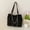 Black, variant on Women's Fashion Luxury Design Shopper Totes Large-Capacity pu Leather Rhinestones Shoulder Handbag Female Brand Top Handle Bags
