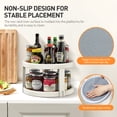 thumbnail image 6 of Lazy Susans Organizer, 2 Tier Rotating Spice Rack, 10 inch Non-Skid Lazy Susan Turntable Rack for Cabinet, Kitchen, Fridge, Bathroom Makeup Vanity Countertop, Under Sink Organizing(Set of 2), 6 of 7