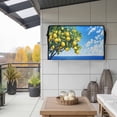 thumbnail image 2 of Outdoor TV Cover 52x30x4.5in, Summer Lemon Green Leaves Watercolor Weatherproof TV Screen Protector with Zipper, Dark Blue Sea Sky Outside Television Cover Fits Up to 52-55", 2 of 9