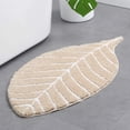 thumbnail image 2 of Bonito felpudo para niños, alfombrillas de baño absorbentes de microfibra, alfombrilla para puerta delantera, alfombra para suelo, forma de hoja, 2 of 7