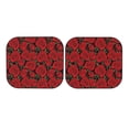 thumbnail image 7 of Xecao Rose Flowers for Foldable Car Sun Shades (2-Pack) offer sun protection with an easy-fold design for convenient windshield shading., 7 of 7
