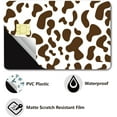 thumbnail image 3 of Cow Print Card Skin Sticker Debit Credit Card Skins Covering Personalizing Bank Card Protecting Decals Wrap Waterproof No Bubble Slim for EBT Transportation Key Card Brown 7.3x5.4Inch DIY, 3 of 8