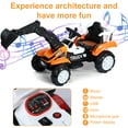 thumbnail image 5 of Anvazise Ride on Excavator, Battery Powered Digger, Forward and Backward, Motor Arm, Music Sounds, Electric Construction Vehicle (Red), 5 of 13