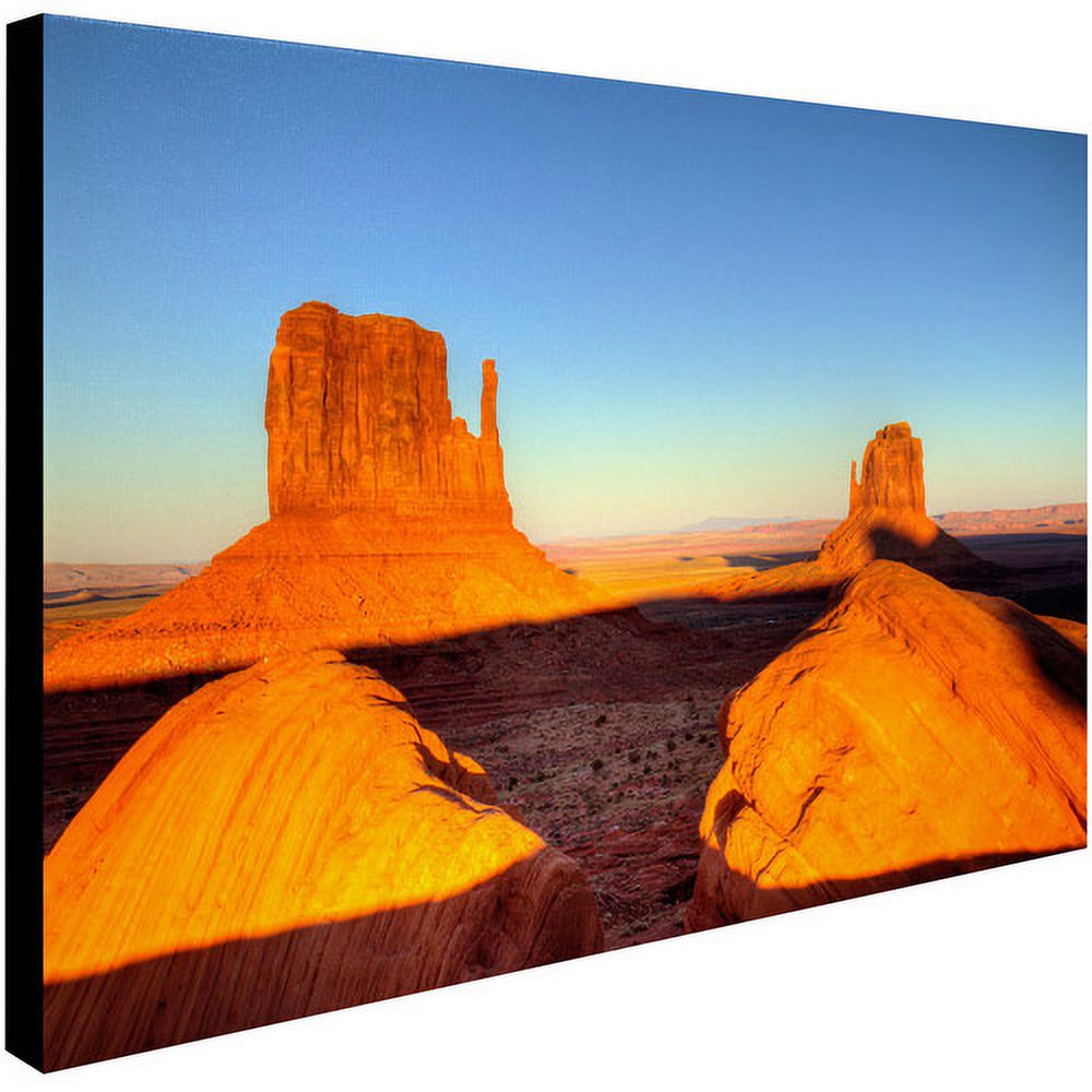 Trademark Fine Art "Monument Valley Sunset" Canvas Art by Pierre Leclerc