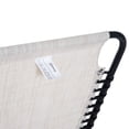 thumbnail image 3 of 77.5" Folding Chaise Lounge Chair - 4-Position Reclining Outdoor Pool Chair with Breathable Mesh, White, 3 of 5