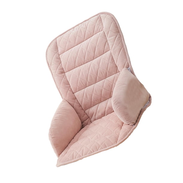 Respaldo y cojín de asiento de felpa para silla de escritorio con hebillas fijas para silla de computadora Estilo K
