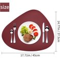 thumbnail image 2 of Juego de 4 manteles individuales de cuero Zallac para comedor, lavables y fáciles de limpiar, para mesas cuadradas y redondas, para cocina, patio, interior y exterior, de cuero negro, para Halloween,, 2 of 6