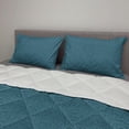 thumbnail image 2 of Abstract Surreal Comforter & Sham Bedding Set, Modern Circular Motifs Stripes Optical Illusion Print, 3 pcs Duvet Set Microfiber Filling Quilt, 5 Sizes, Deep Sky Blue Grey, by Ambesonne, 2 of 4