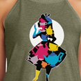 thumbnail image 3 of Alice In Wonderland - Teacup Silhouette - Juniors High Neck Tank Top, 3 of 5