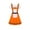 Orange, variant on Mercatoo Toddler Girls Summer Lace Round Neck Dress Stage Suit Top Suspender Dress Girls School Prom Party Dress 3 to 8 Year