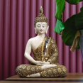 thumbnail image 3 of Estatua de resina de Buda en Figuras de meditación Escultura coleccionable tallada a mano para interior y exterior para decoración de inauguración de la casa 155 cm x 8 cm x 21 cm Colco Estatua de resina, 3 of 8