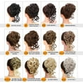thumbnail image 5 of Messy Bun Hair Piece Scrunchie Tousled Updo Hair Extensions Hair Bun Curly Wavy Ponytail Synthetic Chignon for Women Girls, 5 of 8