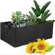 thumbnail image 3 of CHAO Bolsas para cultivo de plantas, maceta para vegetales, macetero para jardín, cama de plantación elevada, contenedor para decoración del hogar, 50x30x20cm, color rojo, 3 of 4