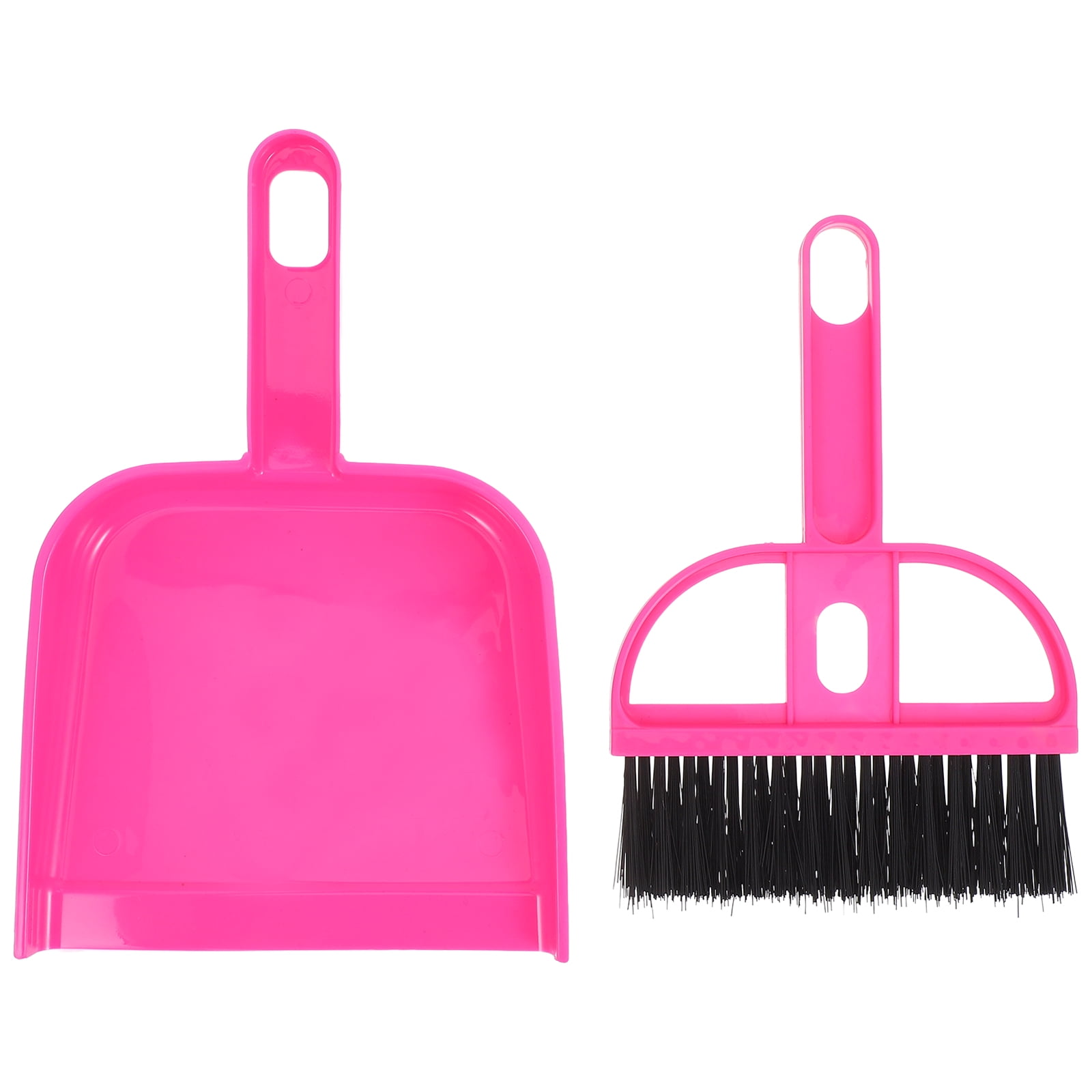 Mini Hand Broom And Dustpan Set Cute Mini Broom And Dustpan Set,Small Dust Pan Mini For Tabletop Keyboards Pet Cages Rosy