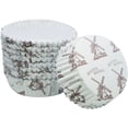 thumbnail image 5 of Vasos desechables de papel antiadherente con forma redonda y volantes para hornear, paquete de 100 (3,5") Estos vasos son ideales para productos horneados como mini tartas, 5 of 5