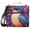 Cute Colorful bBird, variant on 3 Ring Zipper Binder with Shoulder Strap Waterproof Trapper Keeper 2 Inch D-Ring 500 Sheets Capacity Colorful Bear and Star
