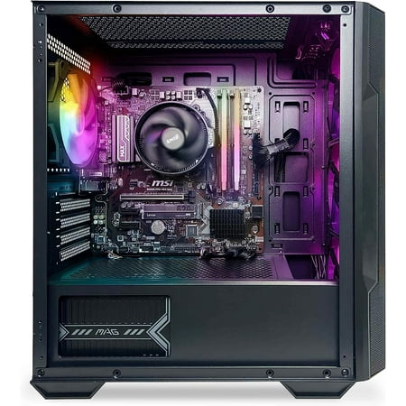 NSX GAMING Desktop Gaming Computer Home&Office PC Ryzen 7 5700G, 16GB DDR4 3600, 512Gb M2 NVME SSD, RGB Fans, Win 10 Home 64-bit Ready(AMD Ryzen 7 5700G) Built in USA,1 Year Warranty desktop computers