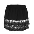 thumbnail image 5 of Eoperou Underskirt Elastic Waist Lace Trim Layered Detachable Tiered Match Tops Perspective Sheer Plus Size Butt Curtain Women Garment, 5 of 8