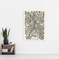 thumbnail image 2 of Alexander Senegat Design For Textiles Etching Extra Large XL Wall Art Poster Print, 2 of 3