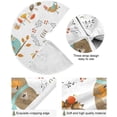 thumbnail image 2 of GZHJMY Thanksgiving Tree Skirt Autumn Animals Xmas Tree Skirt Floor Door Round Mat Decorations for Holiday Party Home Christmas Day Ornaments, 35.4", 2 of 6