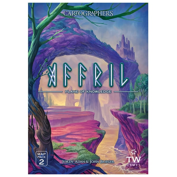 Thunderworks Games - Cartographers: Map Pack 2, Affril | Expansion for the Award-Winning Game of Fantasy Map Drawing | Strategy  Board Game | Ages 10  | Family Game for 1-75 Players | 30-45 Minutes